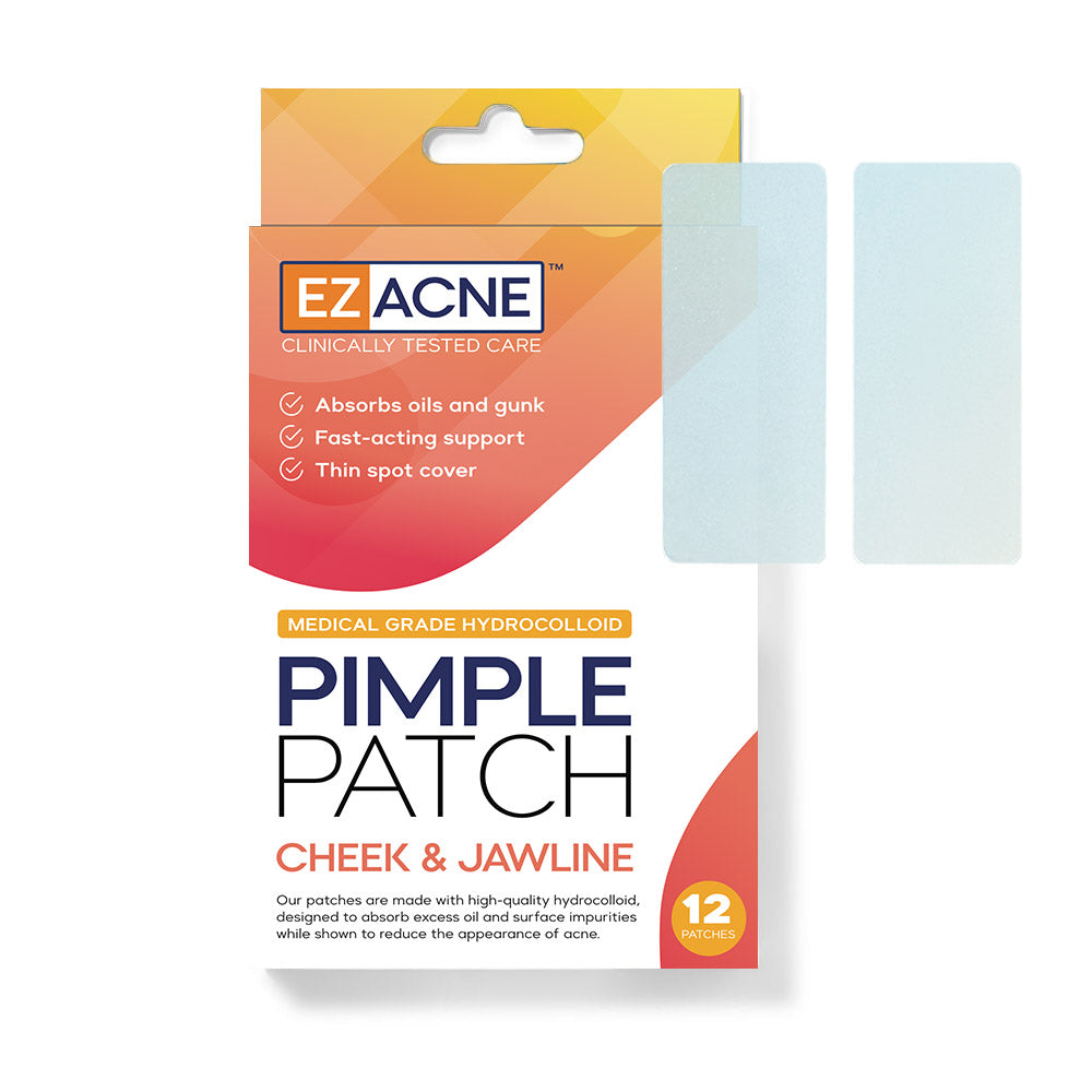 EZAcne Pimple Patches – Cheek & Jawline (12 Ct)